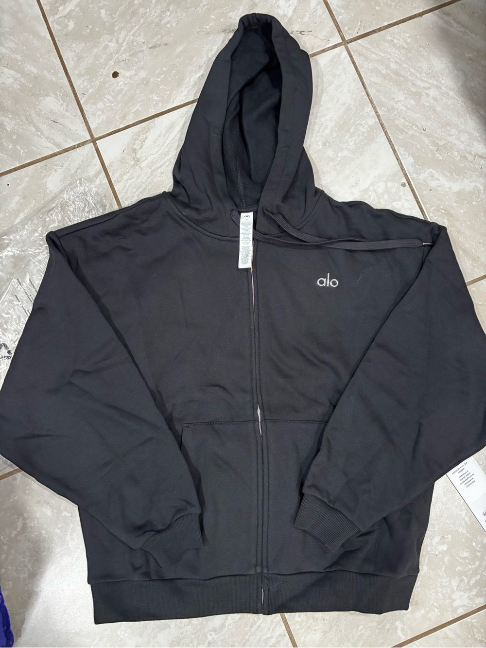 ALO yoga full zip hoodie